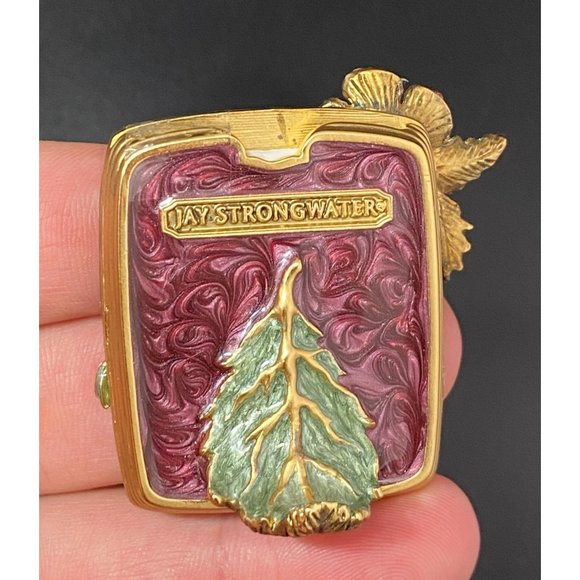 Jay Strongwater Square Floral Picture Frame Lady Bug Insect Flower Signed - Picture 6 of 7